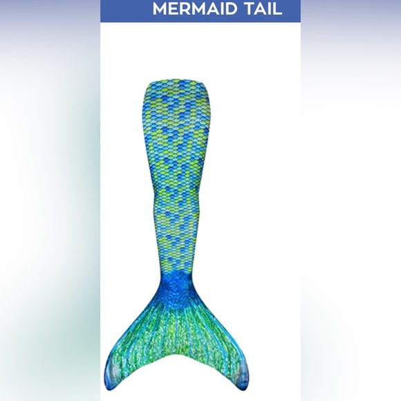 Mermaidens 🧜♀️ “Aussie Green Mermaid Tail”*Tail Skin ONLY* Adult SZ L 12-14 - Picture 1 of 10